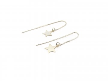 Zilveren oorbellen ster