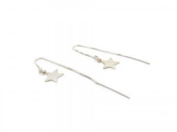 Zilveren oorbellen ster
