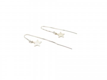 Zilveren oorbellen ster