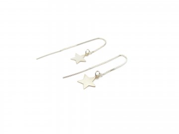 Zilveren oorbellen ster